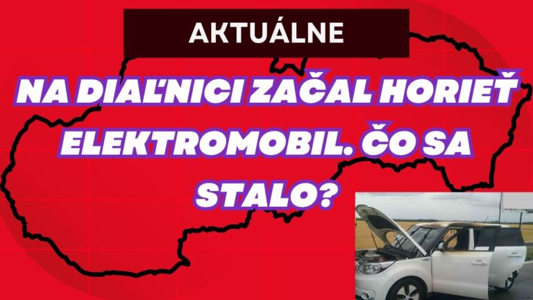 HOROR NA CESTE! ⚡ Elektromobil ZAČAL z ničoho nić HORIEŤ priamo počas jazdy – vozidlo zhorelo do tla!