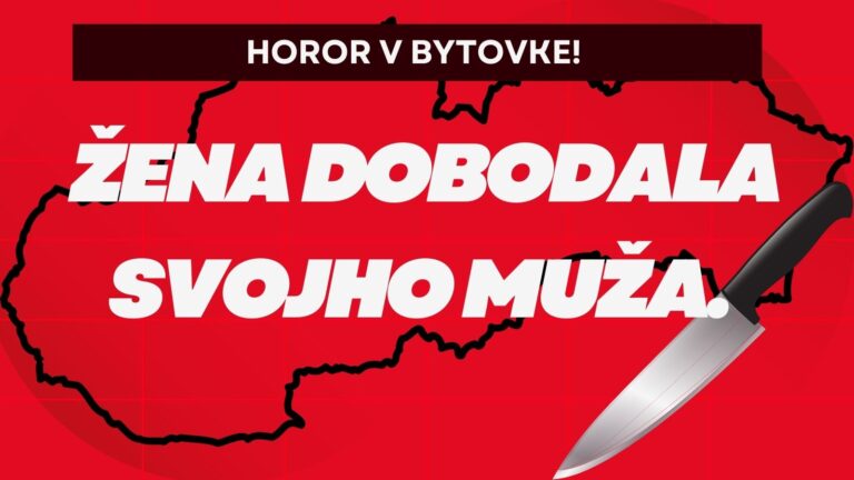 KRVAVÁ DRÁMA: ŽENA dobodala svojmo muža. Skončila v CELE
