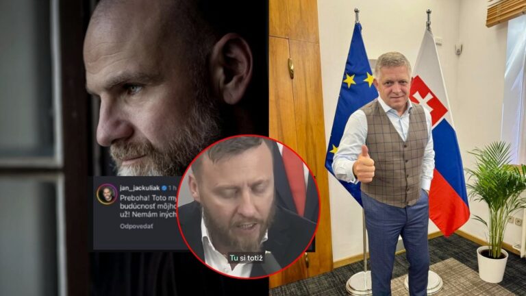 Herec Ján Jackuliak poslal Ficovi odkaz: „Ničíš budúcnosť môjho dieťaťa!“ Ty… choď…
