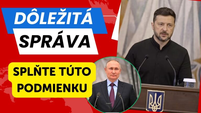 AKTUÁLNE: Zelenskyj podmienil stretnutie s Putinom KEĎ splní ZÁPAD túto podmienku