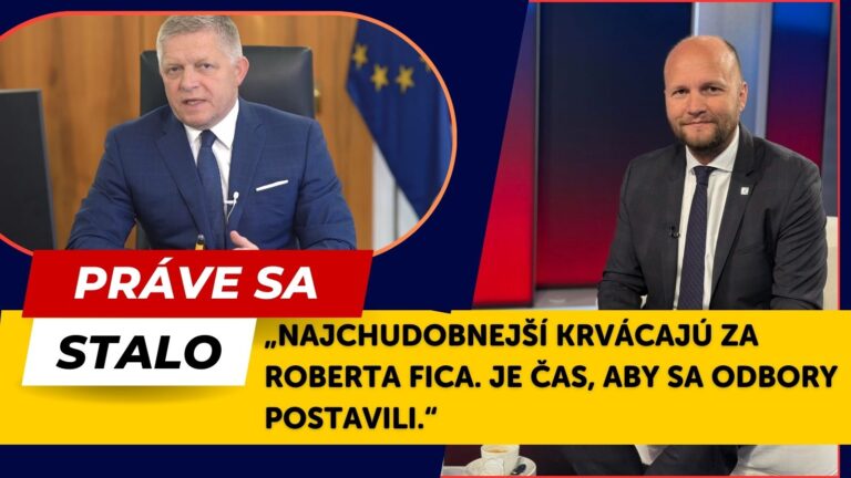 Jaroslav Naď: FICO JE HROZBOU, ktorú treba zastaviť. Opozícia musí spojiť sily a pripraviť generálny štrajk