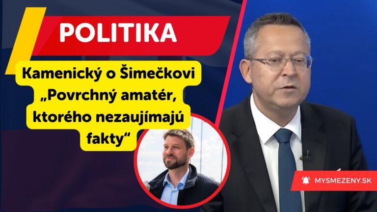 KAMENICKÝ zaútočil na Šimečku: „NESKONSOLIDOVAL BY financie ani v stánku na hamburgery“
