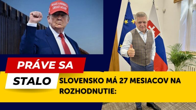 Posledné varovanie OD TRUMPA. SLOVÁCI odpojte sa od ruskej ropy inak ponesiete následky
