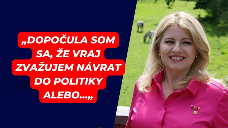 DÔLEŽITÉ: Čaputová prehovorila k ŠPEKULÁCIAM o svojom možnom návrate do politiky. „Dopočula som sa, že vraj….
