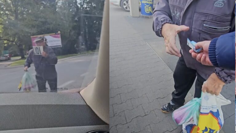 VIDEO: Zastavil dôchodcovi s tabuľkou „Lidl“. Známy Raper ukázal, čo znamená ľudskosť