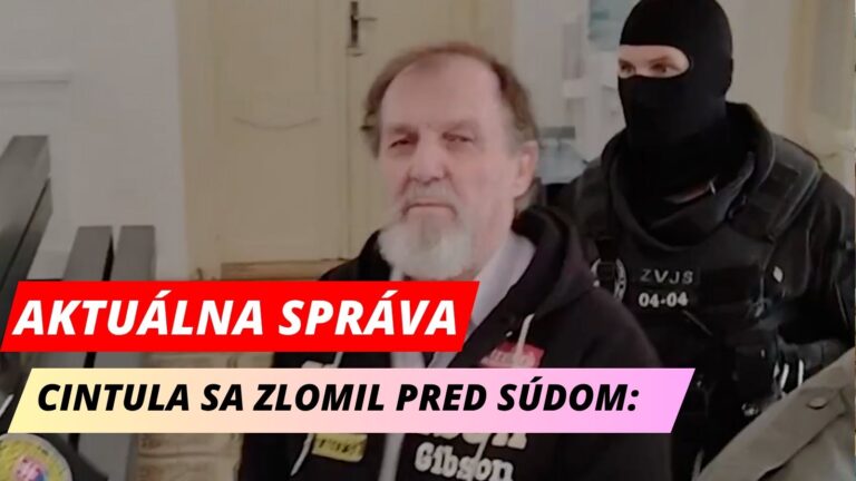MIMORIADNE: Cintula sa pred súdom ROZPLAKAL: Tvrdí, že nekonal z nenávisti, ale zo zúfalstva