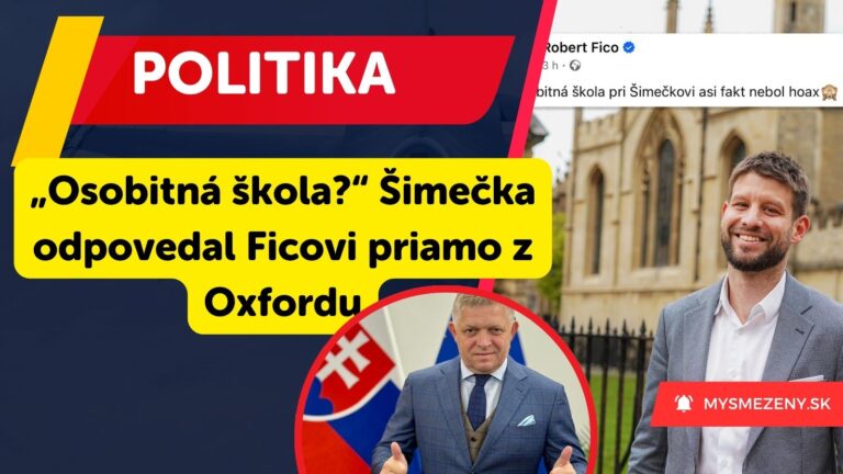 FICO VYBUCHOL: „Osobitná škola asi nebola hoax,“ odkázal Šimečkovi. Ten MU HNEĎ odpovedaľ 2 vetami
