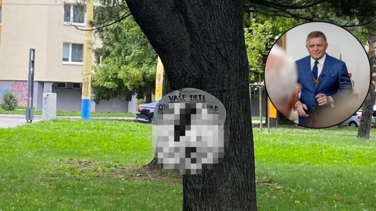V PREŠOVE  sa objavil záhadný odkaz„Vaše deti odišli na Západ kvôli Ficovej orientácii na Východ“