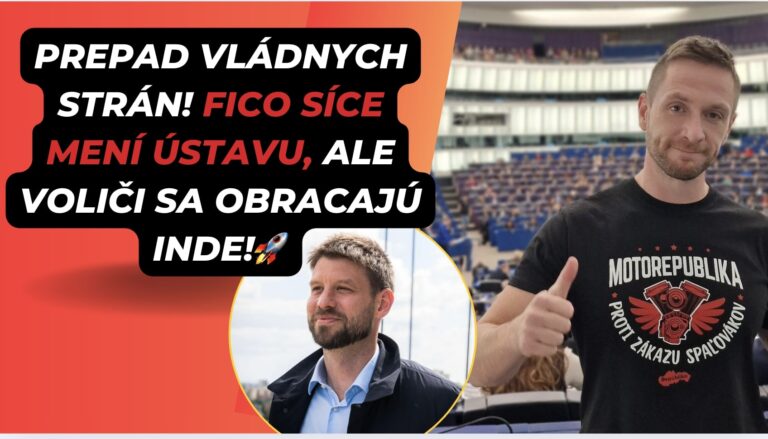PRIESKUM: Ficovi novela ústavy NEPOMOHLA, KDH sa prepadá ku dnu! Republika valcuje preferenciami