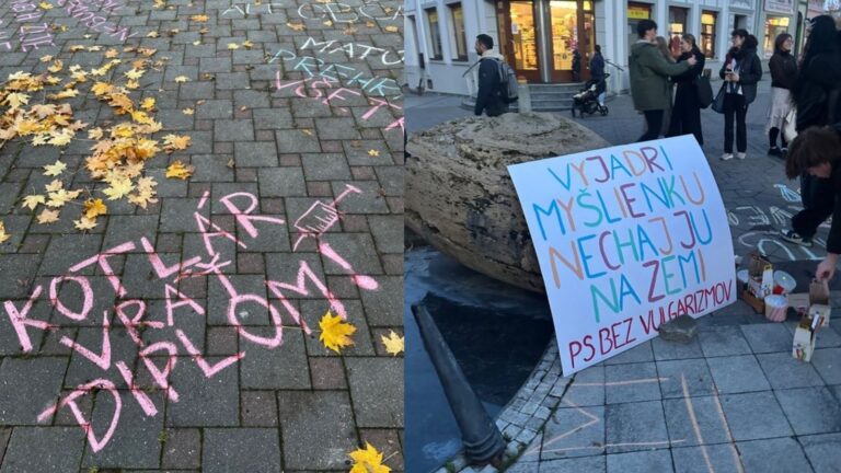 Kriedová vlna proti Ficovi: Študenti odkazujú aj Kotlárovi, nech vráti diplom!