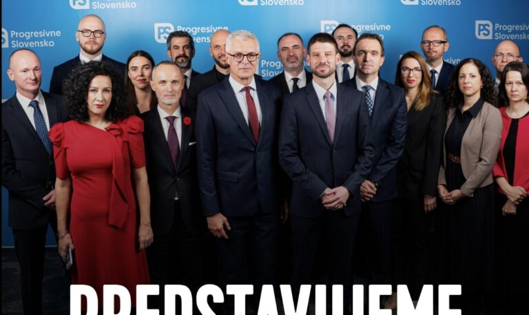 Šimečka predstavil „Tím zmeny“: PS ide do volieb s lídrami pre každý rezort