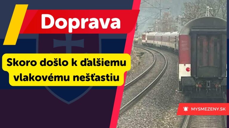 AKTUÁLNE: NA ŽELEZNICI sa takmer oproti sebe zrazili rýchlik a nákladný vlak. Chýbali desiatky metrov
