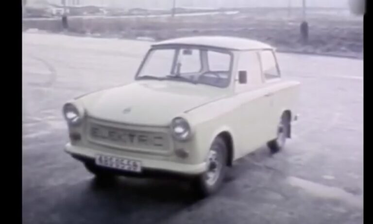 Toto je prvý elektrický Trabant, ktorý bol vyrobený v Československu. Elektrické autá sme mali už v socializme