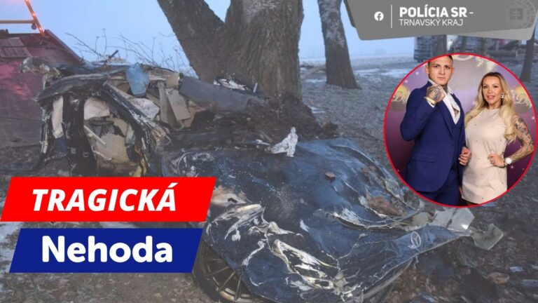 FOTO: Auto po náraze Jakliovej ZAČALO  horieť. Polícia zverejnila zábery z miesta tragédie