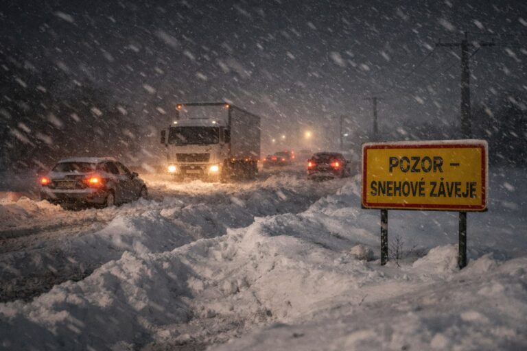 Slovensko čaká masívne sneženie. V tejto oblasti to bude najkritickejšie