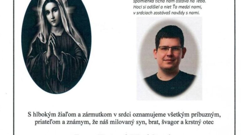 Mal len 37 rokov… Slovensko prišlo o uznávaného odborníka a vysokoškolského pedagóga