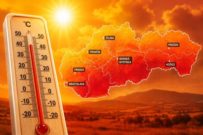 Slovensko čaká skúška extrémnym teplom. Meteorológovia nevylučujú ani hranicu 40 stupňov