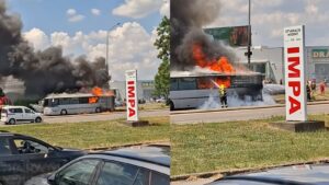 VIDEO: Autobus PLNÝ detí zachvátili plamene: Rozhodovali sekundy