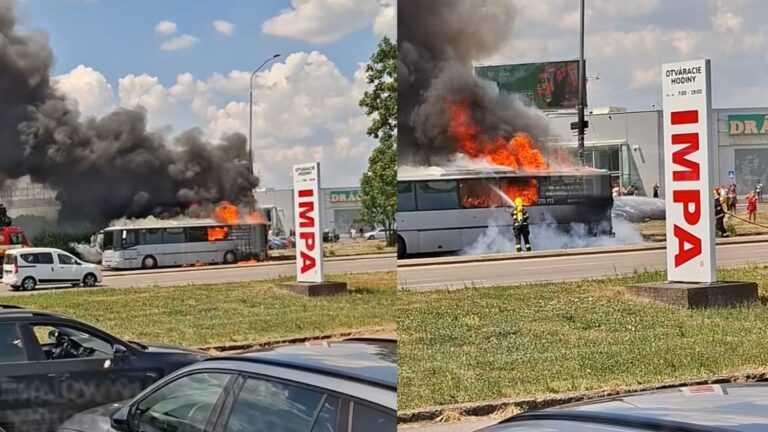 VIDEO: Autobus PLNÝ detí zachvátili plamene: Rozhodovali sekundy