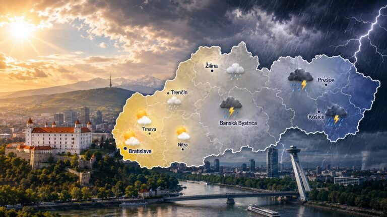 Slovensko čaká DRAMATICKÝ zlom počasia: Horúčavy až 35 °C vystriedajú búrky, vietor a krúpy!